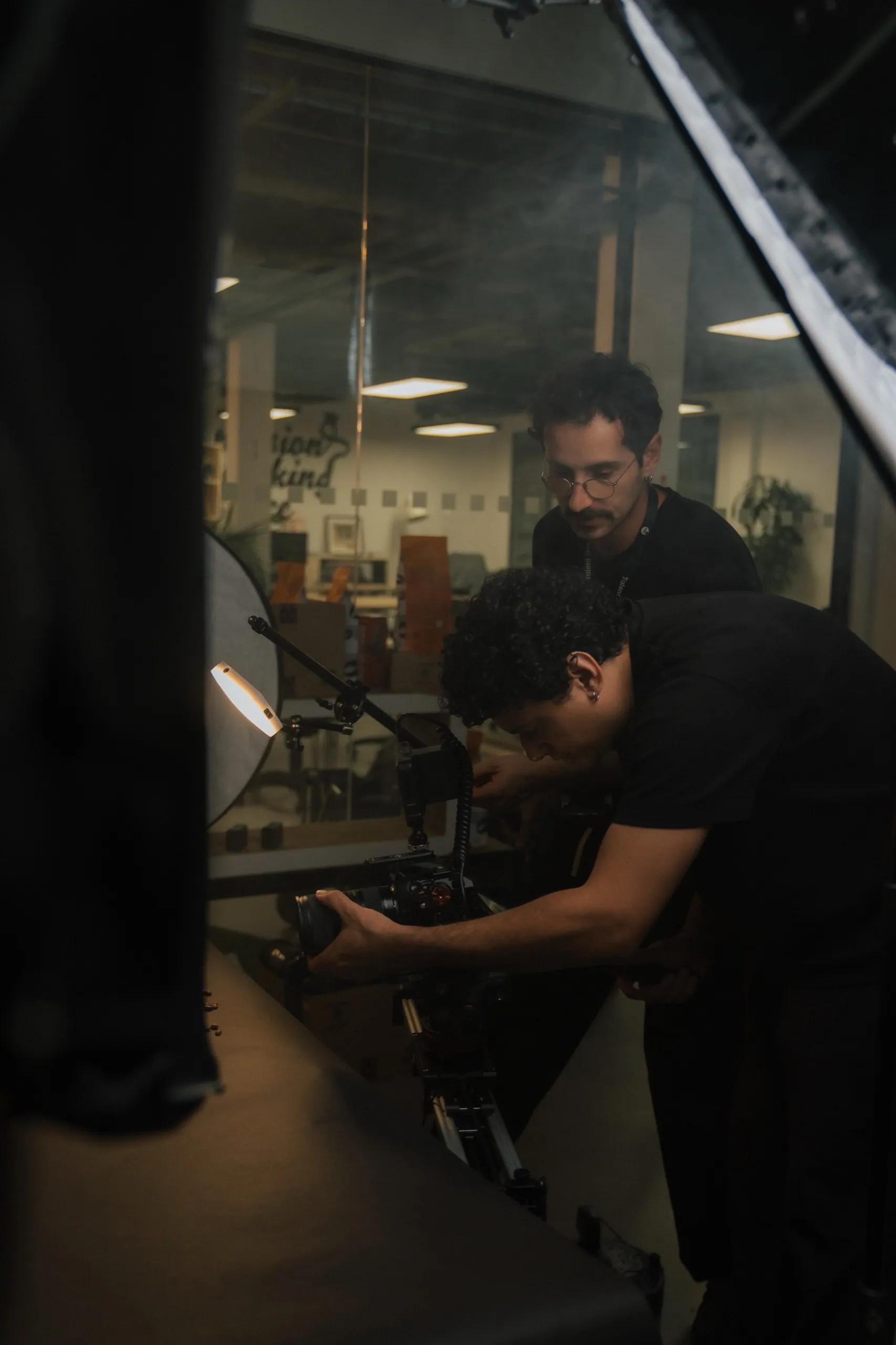 Our photographer shooting a product set-up on a Mango Media shoot