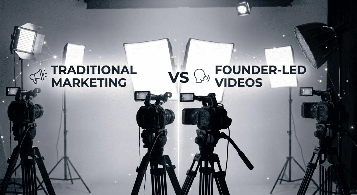 Difference between founder videos and traditional corporate videos